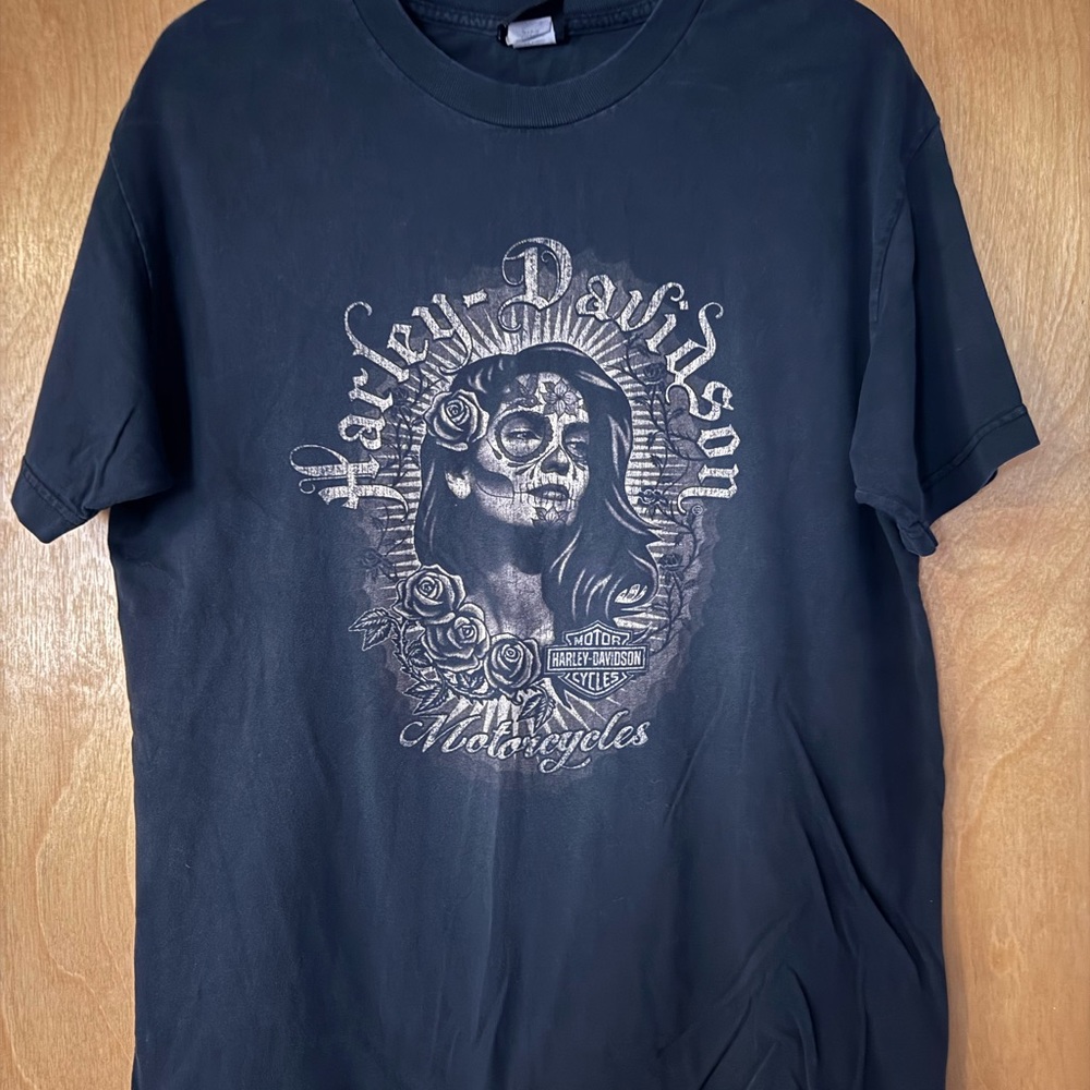 Harley-Davidson Dark Tee with Skull Graphic